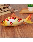 Pet miękkie pluszowy kreatywny karp 3d w kształcie ryby zabawka dla kota prezenty kocimiętka ryba wypchana poduszka lalka sztucz