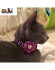 SUPREPET kołnierz dla kota dzwonek kwiatowy diamentowy pies obroża dla kota regulowany łatwy w noszeniu klamra piękny kot naszyj