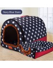 Nowe ciepłe psia buda wygodne nadruki gwiazdy mata do budy na szczeniak najwyższej jakości składane łóżko dla kota cama para cac