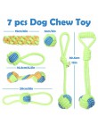 Zabawka na sznurku dla psa interaktywna zabawka dla duży pies piłka sznurowa gryzaki czyszczenie zębów zabawki dla zwierząt domo