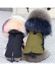 Glorious kek zimowe ubrania dla psów luksusowe kołnierz ze sztucznego futra ubranko dla psa dla małych psów ciepłe wiatroszczeln