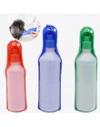 250/500ml na wodę dla psów butelka Pet składane do picia dla psów kot na zewnątrz przenośne picia podajnik podróży butelka do pi