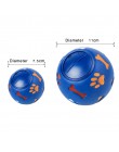 7.5/11cm zabawka dla psa dla małych i dużych psów czysta naturalna guma wyciek Food Ball interaktywny kot domowy ząbkowanie piłk