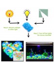 Akwarium dekoracyjne blask kamień Luminous fałszywe kamyki życie morskie muszle rozgwiazda akwaria słoneczna ozdoba ozdoba ogrod