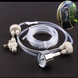 Akwarium DIY układ generatora CO2 zestaw z regulacją ciśnienia powietrza roślina wodna akwarium dla ryb Co2 dyfuzor zaworu