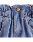 CHAONAN spodenki jeansowe o wysokiej talii spodnie kwiatowe modne spodenki jeansowe na co dzień szczupłe letnie spodnie typu Cas