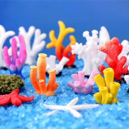 1 sztuk kolorowe akwarium żywica koral ozdoby akwarium dekoracja akwarium sztuczny koral dla ozdoby akwarium