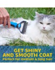 Pet Fur Knot Cutter Dog Grooming rzucanie narzędzia kot domowy grzebień do usuwania włosów szczotka dwustronne produkty dla zwie