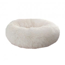 Papipet okrągłe łóżko dla psa dla psa kot zimowe ciepłe łóżko do spania mata dla szczeniąt długie pluszowe zwierzę domowe łóżko 