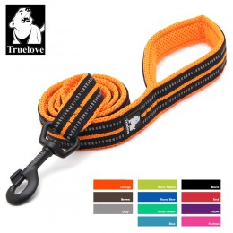 Truelove miękka smycz dla psa w uprzęży i kołnierzu odblaskowy nylon Mesh Walking Training 11 kolorów 200cm TLL2112 Dropshipping