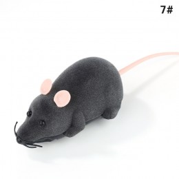 Gorący sprzedawanie nowy czarny biały zabawny kot domowy zabawka mysz bezprzewodowa RC szary szczur zabawka mysz zdalnie sterowa