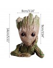Strongwell Baby doniczka Groot doniczka kwiatowa figurki drzewo człowiek śliczny zabawkowy Model długopis doniczka ogrodowa doni