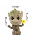 Strongwell doniczka Baby Groot Pen uchwyt garnka rośliny doniczka śliczne figurki zabawki dla dzieci prezent dekoracja stołu