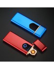 Zapalniczka do ładowania dotykowy indukcyjny wiatroodporny elektroniczny ultra-cienki zapalniczka na USB custom Metal