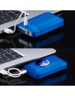 Nowa zapalniczka USB i papierośnica kreatywny wyświetlacz graficzny LED USB ładowanie wiatroodporna bezpłomieniowa zapalniczka e