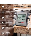 ThermoPro TP16 cyfrowy termometr do mięsa na grilla Grill piekarnik termometr z zegarem i sonda ze stali nierdzewnej gotowanie t