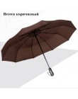 Odporne na wiatr potrójne Parasol automatyczny deszcz kobiety Auto luksusowe duże wiatroszczelne parasole mężczyźni rama wiatros