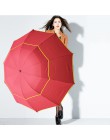 130cm duży Top jakości parasol mężczyzna deszcz kobieta wiatroszczelna duża Paraguas mężczyzna kobiet słońce 3 Floding duży para