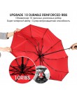 Wiatroszczelny podwójny automatyczny składany Parasol żeński mężczyzna dziesięć kości samochód luksusowy duży biznes parasole mę