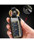 Nowy zegarek lżejszy brelok zapalniczka mała latarka zapalniczka wielofunkcyjny USB ładowanie wiatroodporny papieros zapalniczki
