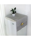 Geometryczna pościel bawełniana osłony na kurz pokrywy pralki lodówka organizator lodówka osłona przeciwpyłowa Home Decor lavado