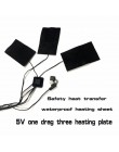 USB Charged Clothes poduszka elektryczna 5V podgrzewany elektrycznie arkusz z 3 biegami regulowana temperatura ogrzewanie podkła