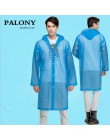 Moda kobiety mężczyźni eva przezroczysty płaszcz przeciwdeszczowy przenośny Outdoor Travel odzież przeciwdeszczowa wodoodporny C