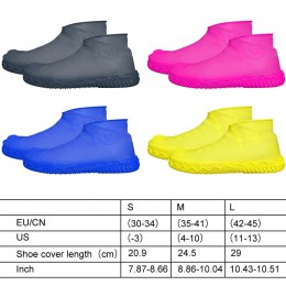 Praktyczny silikonowy wodoodporny pokrowiec na buty trwały odkryty deszczoodporny piesze wycieczki antypoślizgowe pokrowce na bu