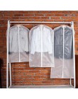 5 sztuk/zestaw odzież obejmuje wyczyść torba na garnitur Moth dowód odzieży torby oddychający zamek kurz zakryte przechowywanie 