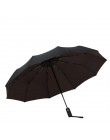 10K dwuwarstwowe wiatroszczelne w pełni automatyczne parasole męskie kobiety potrójne, komercyjne, duże, trwałe ramki Parasol