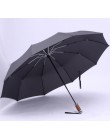 Oryginalna marka duży składany Parasol deszcz 1.2 metrów biznesmenów automatyczne parasole wiatroszczelna mężczyzna ciemny niebi