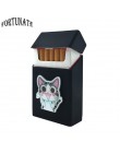 Nowy śliczne 3D odznaka silikonowe papierośnica etui na papierosy akcesoria do palenia 20 pudełko na papierosy uchwyt na papiero