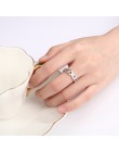 925 srebro pierścienie nieskończoności dla kobiet nieskończony symbol miłości obrączka modna biżuteria na prezent dla matki (Jew