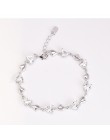 Bague Ringen bransoletki dla kobiet utworzono akwamaryn 925 srebro Charm bransoletki Party prezenty na rocznicę biżuteria