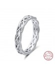 ORSA JEWELS 100% prawdziwe 925 Sterling Silver kobiety pierścienie próbki koreański styl Ring Finger mężczyźni obrączka biżuteri