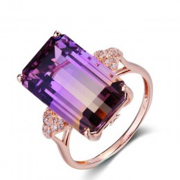 Cellacity luksusowe 925 srebrny pierścień biżuteria z prostokąt turmalin kamień zaręczynowy Wedding Party biżuteria rocznica