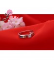 New Arrival prosty styl kolorowe Fine Crystal 925 srebrny pierścień dla kobiet biżuteria ślubna wesele