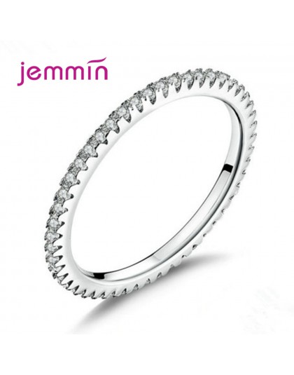 925 srebro pierścionek zaręczynowy dla kobiet dziewczyn biżuteria Trendy Style CZ sześcienna cyrkonia ustawienie hurtowych