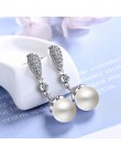 Cellacity klasyczne kolczyki ze srebra próby 925 dla kobiet z 10mm okrągłym kształtem kolczyki z pereł biżuteria srebrna wedding