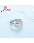 Moda drzewo pierścień z shiny CZ urok 925 Sterling Silver kobiety powołanie biżuteria ślubna romantyczny prezent wysokiej jakośc