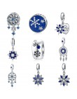 DALARAN 925 srebro śnieżynka ażurowy koralik Fit oryginalny DIY Pandora Charms bransoletki naszyjnik kobiety biżuterii prezent