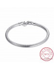 LEKANI oświadczenie 925 srebro 4mm wąż łańcuch bransoletka dla kobiet dziewczyna najnowszy Fine Jewelry