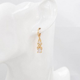 Jellystory srebro 925 biżuteria spadek kolczyki z kropla wody kształt Emerald cyrkon kamienie szlachetne dla kobiet Wedding Part