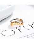 Silvology 925 Sterling Silver Double Loop Rings błyszczący multi-wear minimalistyczny elegancki Korea Rings dla kobiet modna biż
