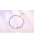 925 Sterling Silver Star bransoletki i Bangles nowa moda srebrny podwójna warstwa bransoletki i łańcuszki na rękę dla kobiet sre