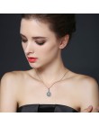 Klasyczne dzieła oryginalna 100% 925 Sterling Silver slajdów naszyjnik kobiety biżuteria okrągły Bijoux Femme naszyjniki P074