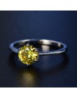 PANSYSEN stałe 100% 925 Sterling Silver utworzono ametyst pierścienie dla kobiet kamień szlachetny pierścień Party prezenty duży