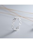 INZATT geometryczna dwe linie minimalistyczny pierścień 925 Sterling Silver dla kobiet urodziny moda biżuteria nowy 2018 prezent