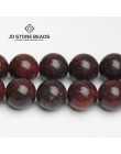 Hurtownie koraliki z kamienia naturalnego Red Blood Jasper kamień szlachetny okrągły luźny koralik 6 8 10 12mm Pick rozmiar do t