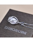 ZHBORUINI naszyjnik z pereł perła biżuteria 925 Sterling Silver biżuteria dla kobiet naturalna perła słodkowodna wisiorki z kora